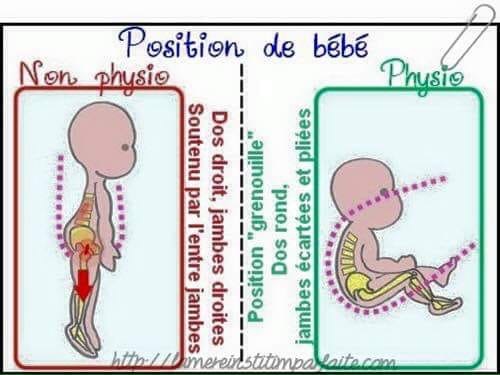 Position portage physiologique